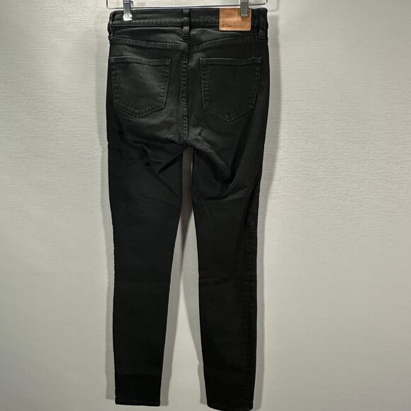 J Crew Jeans Womens 26 Lookout HIgh Rise Skinny Black Cotton Stretch Pockets - Picture 6 of 10